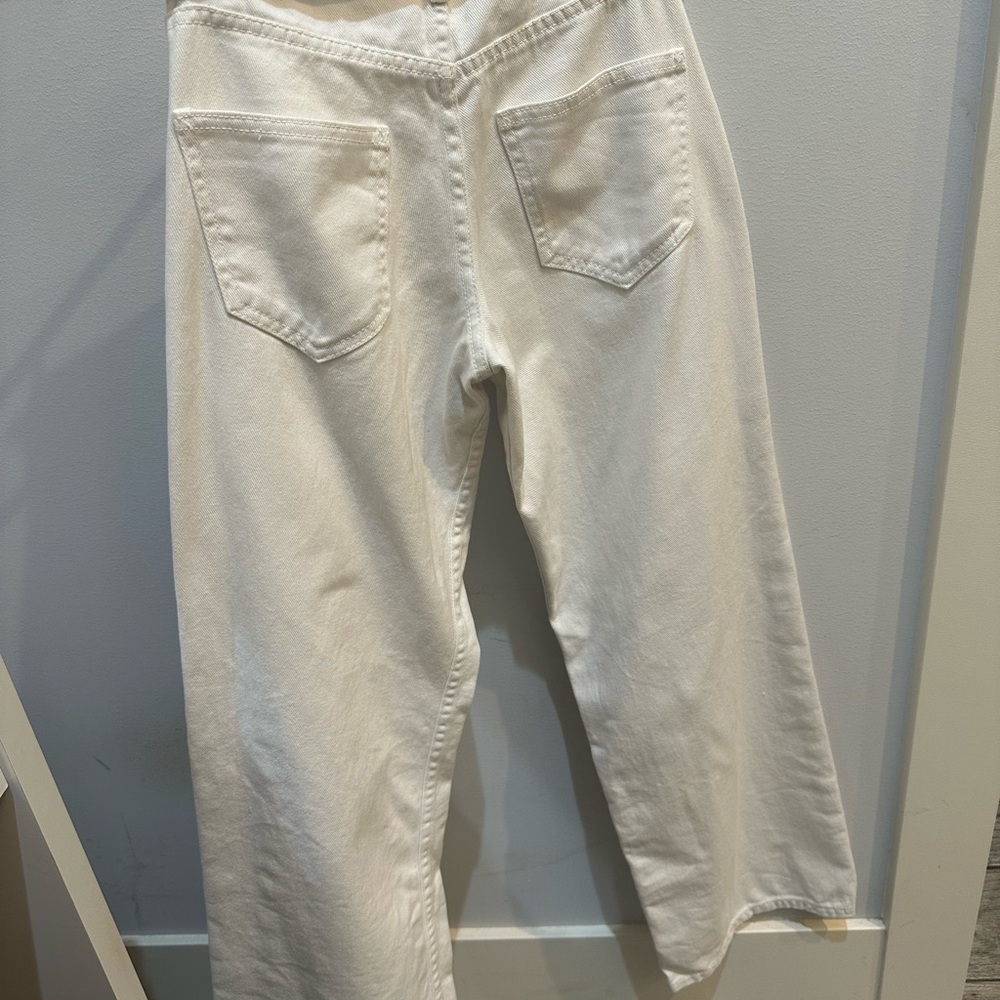 Motel Rocks Low Rise Parallel Jeans In True White - Picture 6 of 6